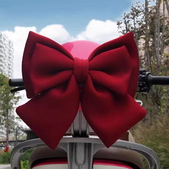 Accessorio Casco Fiocco 3D Decorazione Moto Fiocco con Adesivo Carina Decorazione Fiocco per Caschi Donna Bambina Veicolo Elettrico