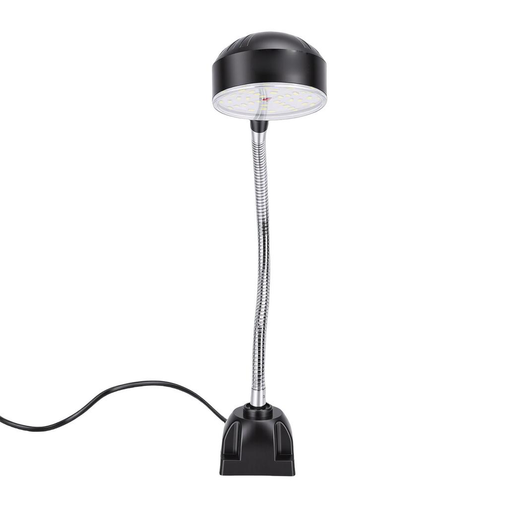 LED Machine Light 15W with 30cm Flexible Gooseneck Square Base Shop Tool Lamp for Lathe Work Bench Sewer Grill
