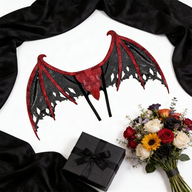 Glittering Dragon Wing Costume Accessory Role Playing Easy Wear For Cosplay And Halloween Parties