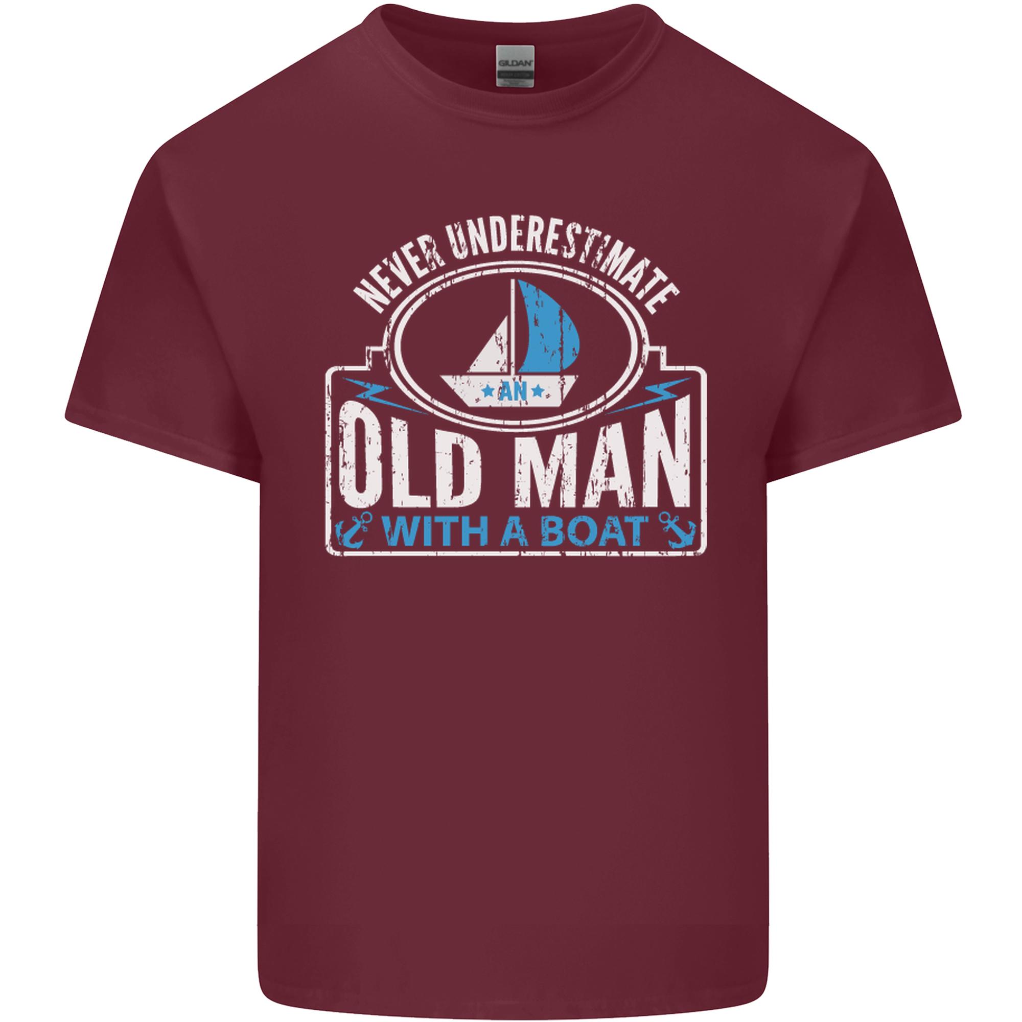 An Old Unisex With a Boat Sailor Sailing Funny Unisexs Light Cotton TShirt S