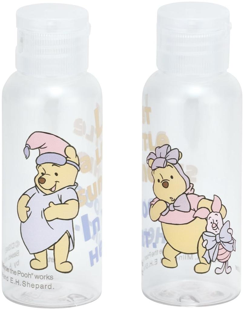 Skater Travel Set with and Disney Winnie the Pooh Design Toothbrush, Comb, Pouch, Bottle, (TRVS1-A)