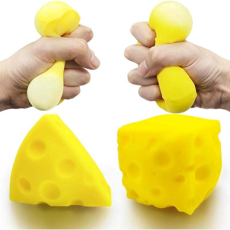 Jucării Squishy Brânză Jucării Fidget Bile Anti-Stres Bile Anti-Stres de Strâns Jucării Senzoriale Fidget, Cadouri de Alinare a Stresului Mărturii de Petrecere