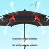 2025 Stainless Steel Large Fishing Umbrella: Thickened Double Layer Sun Protection