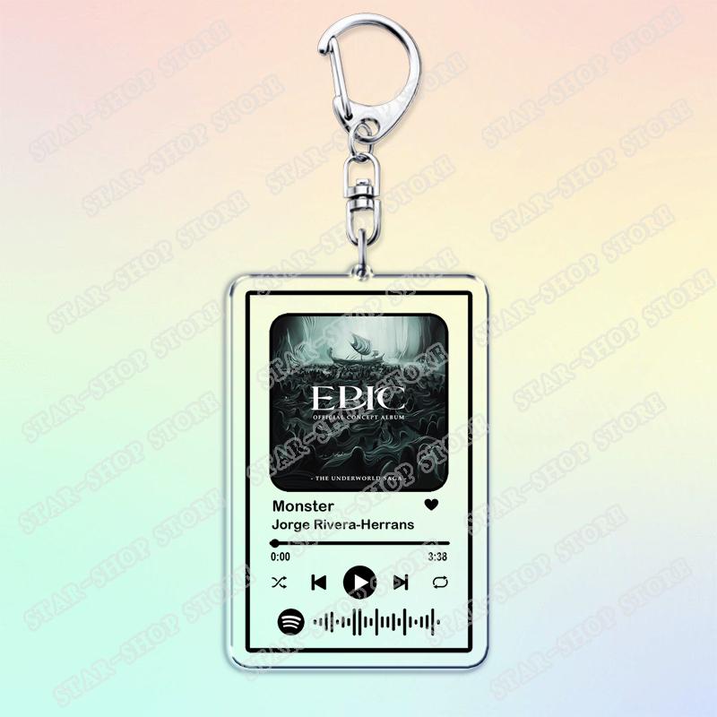 

Epic Album Keychains for Women Accessories Wouldn t You Like No Longer You The Musical Songs Music Keyings Jewelry Fans Gifts