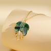 Bohemian Pendant Necklace, Elegant and Graceful, Irregular Leaf Patchwork Fashion, Suitable for Women's Daily Wear or Casual Vacation, 1pc