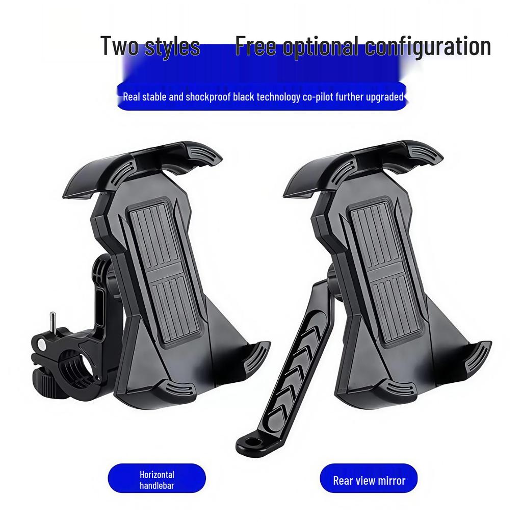 Cycling Phone Holder: 360° Rotating, Shockproof Mount for Scooter, Motorcycle, and Bicycle Navigation.