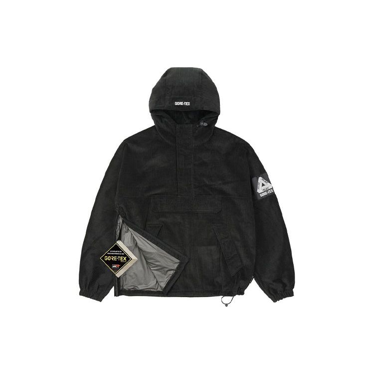 Palace Gore-Tex Corduroy Jacket Black Unisex Streetwear P21GT023