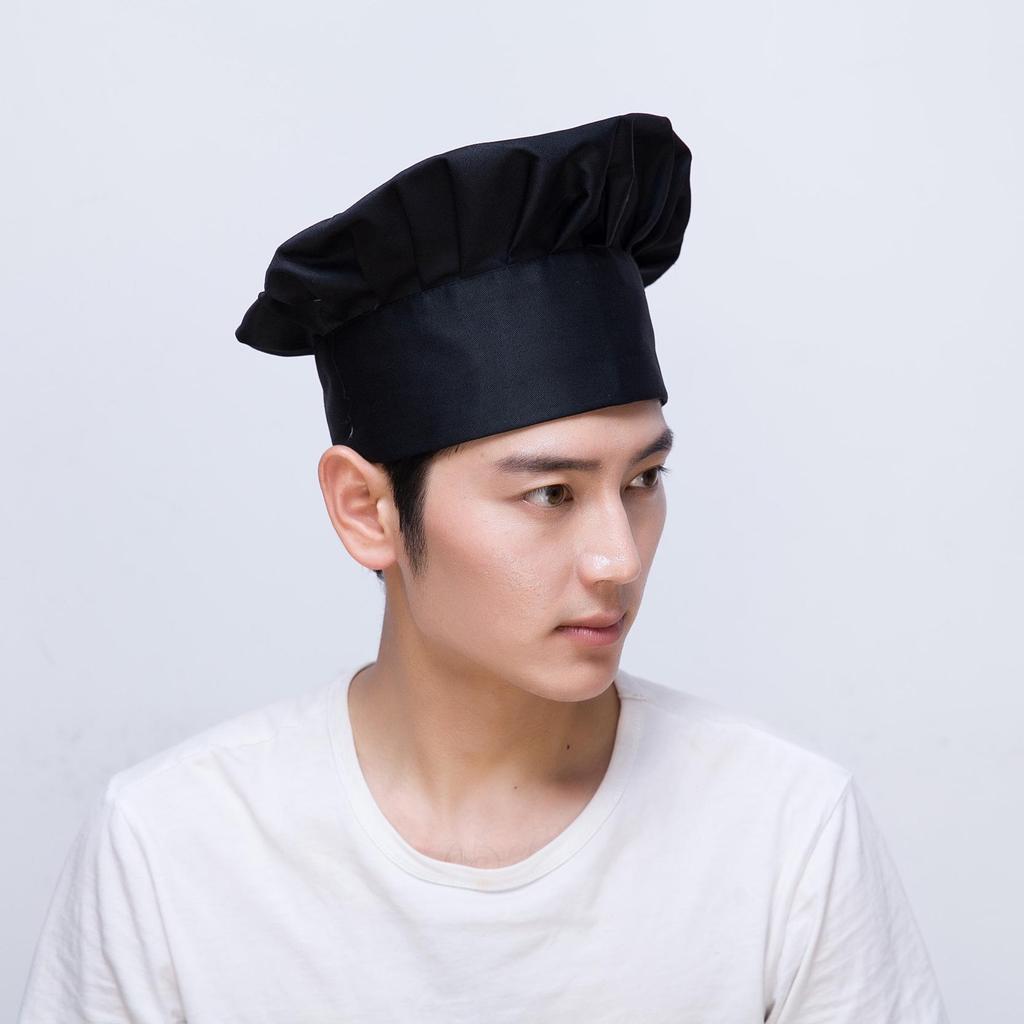 Dámská prodyšná kuchařská čepice s výšivkou loga pro kuchyni, catering a obchod s mléčným čajem