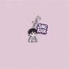 7pcs BTS Cartoon Character Keychains, Member Name Pendants, Celebrity Merchandise Charms