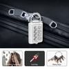 8 Digit Combination Outdoor Padlock Waterproof Zinc Alloy Smart Lock with Key for Travel Luggage Storage Anti-Theft