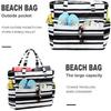 Beach Tote Bag Waterproof Foldable Large Capacity Lightweight Portable Travel Storage Bag for Outdoor Swimming Vacation