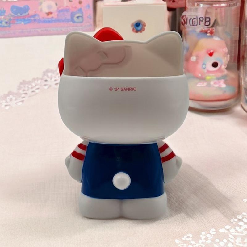 Sanrio Hello Kitty My Melody Pen Holder Cartoon Stationery Makeup Brush Organizer Desktop Decoration Christmas Ornament Gifts