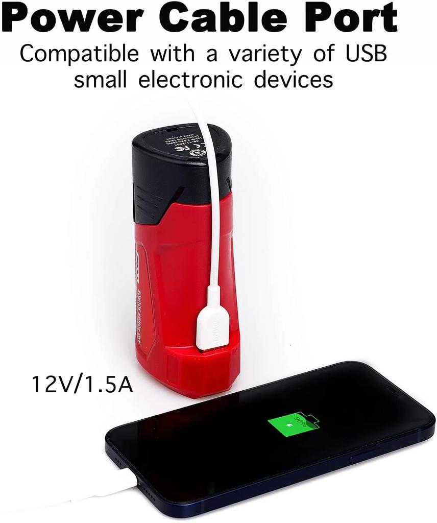 Adapter N12 Li-ion Battery Charger Converter for Milwaukee M12 12V 10.8V Lithium Battery USB Device Mobile Phone Power Supply