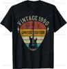 Vintage 1990 Limited Edition 35th Birthday Gifts 35 Year Old T-Shirt Unisex Summer Streetwear Tops Streetwear Ropa Hombre