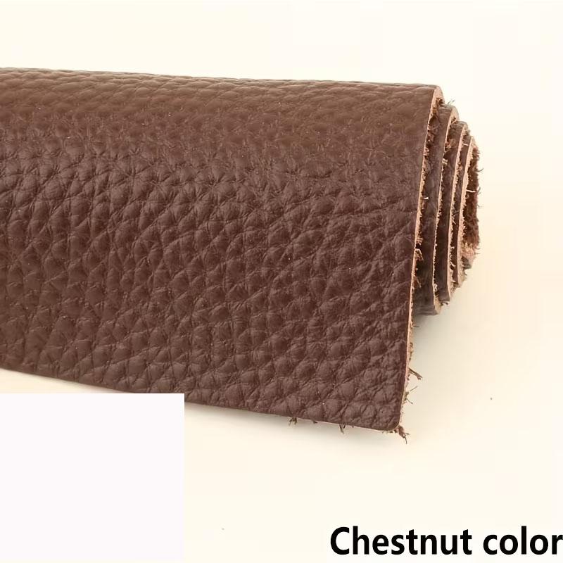 20 color head layer cowhide genuine leather material 1.5mm thickness lychee pattern genuine cowhide handmade DIY headboard sofa