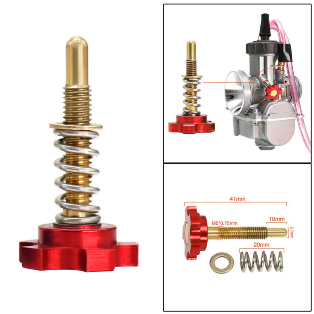 Buy Red Motorbike Air Fuel Mixture Idle Speed Adjuster Screw For PWK ...