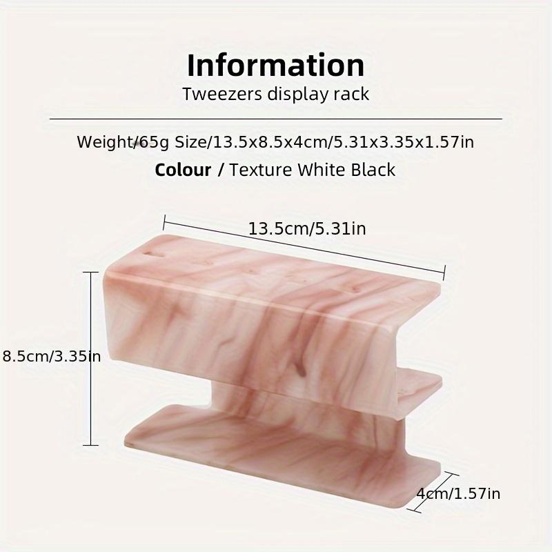 1pc Acrylic Eyelash Extension Display Stand, Lash Grafting Tool Organizer, Tweezer Rack Holder, Beauty Makeup Accessory Storage Box