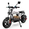 iScooter DX5 Pro Geländetaugliche Elektroroller für Erwachsene 2000W Motor 52V20AH Akku 150KG Traglast 100KM Reichweite Stadtverkehr EScooter