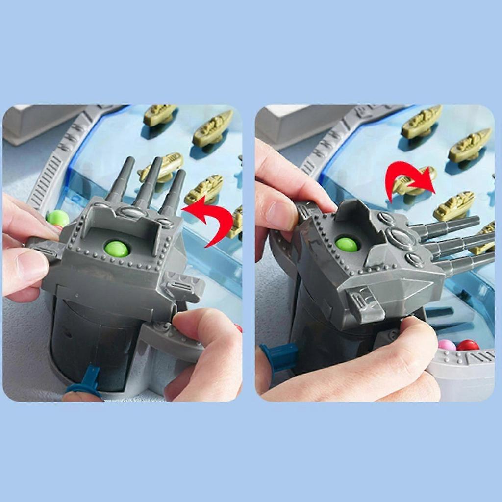 Navy Battleship Boat Shooting Toy Competitive Intriguing Toys for Family Interactive Games
