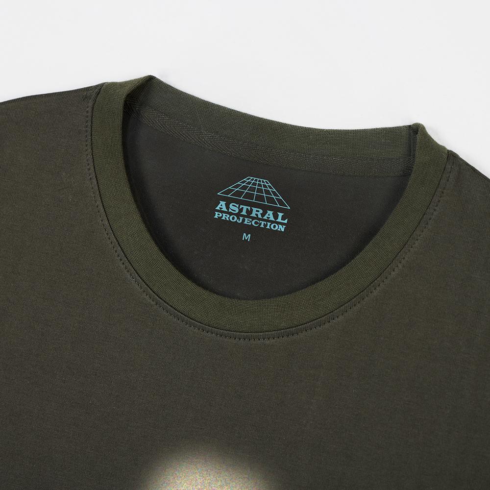 ASTRAL PROJECTION Big A Oversized Long Sleeve T-Shirt_Khaki
