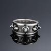 Yin Taifei Herren Silber Dornenring – Trendiger Japanisch-Koreanischer Street Style Verstellbarer Ring