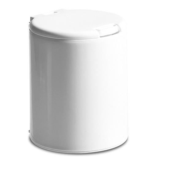 Mini Desktop Dustproof Plastic Cotton Swab Storage Box Bucket Organizer with Lid