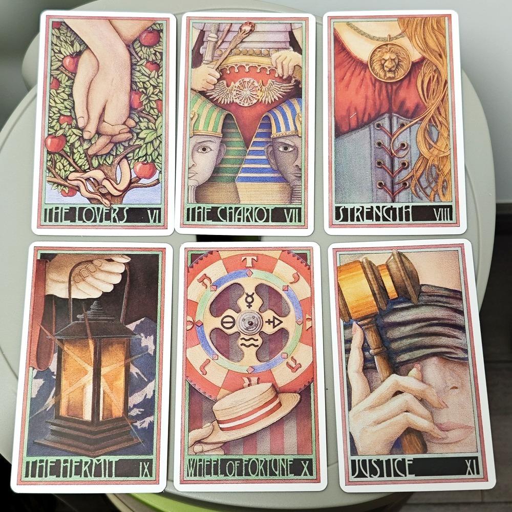 Erenberg Tarot Deck 12*7cm in Rigid Box, Intimate Close-Up Illustrations - Standard Tarot Cards Double-embossed Cardstock