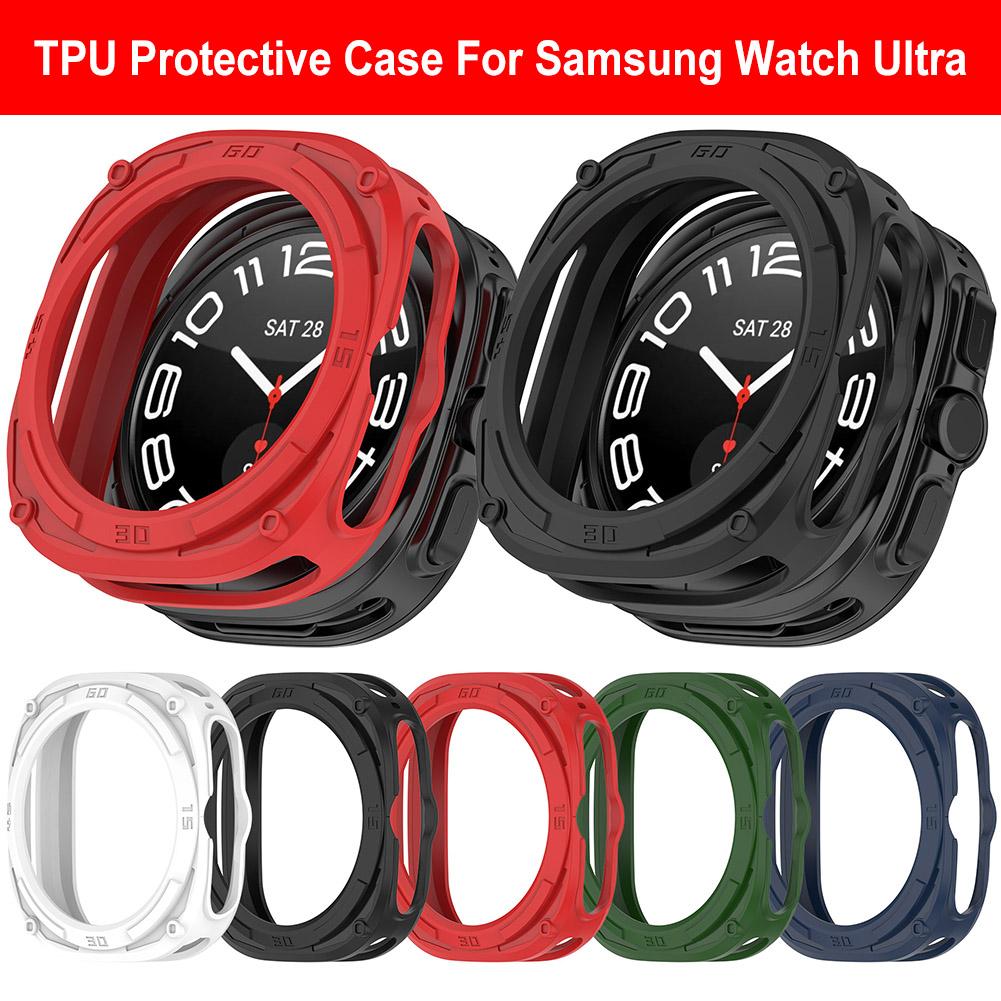 TPU Watch Case Dustproof Hollow Protective Shell Protective Bumper Cover Case for Samsung Galaxy Watch 7 Ultra 47mm Accessories