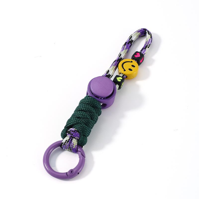 Smiling Face Cartoon Doll Lanyard Keychain - Child's Clothing, Pencil Case, Phone & Camera Strap Ornament