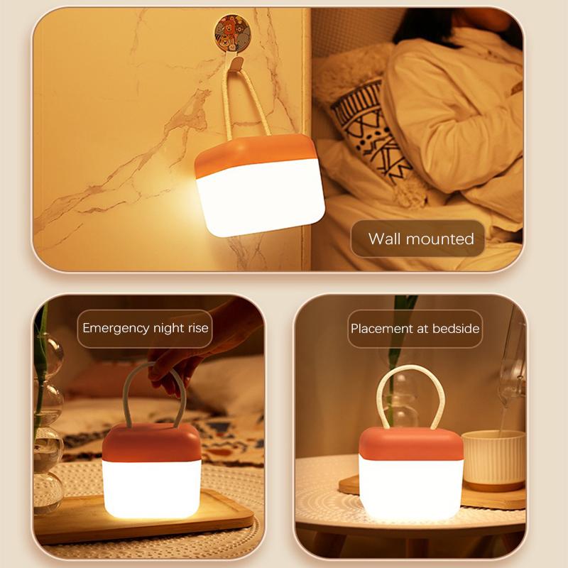LED Night Light USB Charging Lamp Night Feeding Lights Human Touch Control Light For Bedroom Bedside Table Lighting