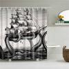 Animals Octopus Wolf Lion Seahorse Turtle Shower Curtains Bathroom Curtain Frabic Waterproof Polyester Bathroom Curtain Hooks