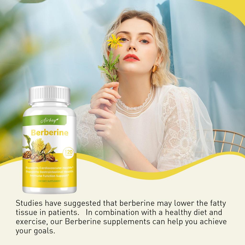 Berberine1000mg - Immune System & Maintains Metabolic Health,Cholesterol Support