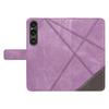 For Sony Xperia 1 VI Case Geometric Wallet Leather Phone Cover Folding Stand
