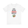 Girls Soccer T-Shirt - Eat Sleep Soccer Repeat: Soccer Shirt