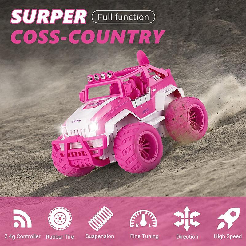 Remote Control Off-road Vehicle Pink Girl Toy Remote Control Car Climbing Car Children Boy Girl Toy Car Gift