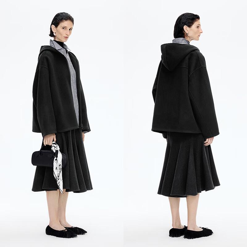 JNBY 25 Winter New 100% Wool Hooded Jacket