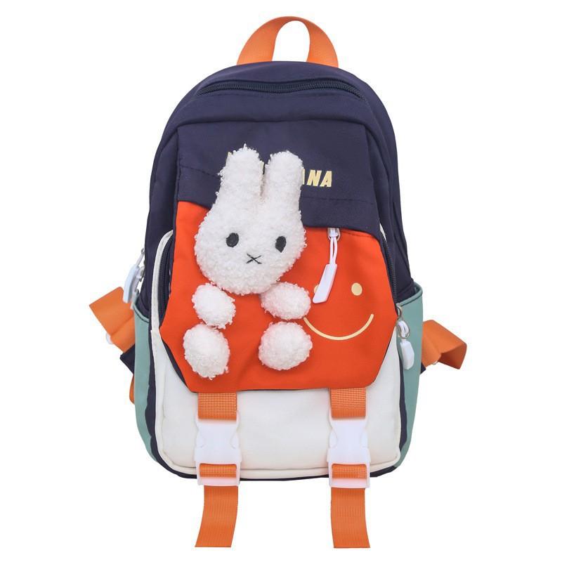 New Kindergarten Backpack Rabbit Cartoon Change Bag 3-10 Years Old Casual Cross-border Small