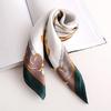 Small Square Scarf with Beautiful Print for Modern Women Soft Breathable Silk Like Bandana Scarves Party Neckerchief