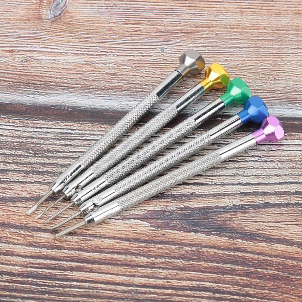 5Pcs 0.8/1.0/1.2/1.4/1.6mm Watch Repair Screwdriver Small precision equipment fixing