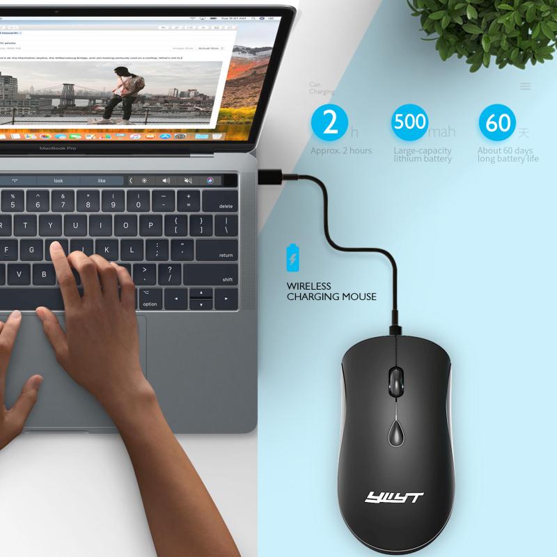 Ywyt G864 Wireless Gaming Mouse Rechargeable Portable 2.4g Usb Interface 2400dpi Adjustable Silent