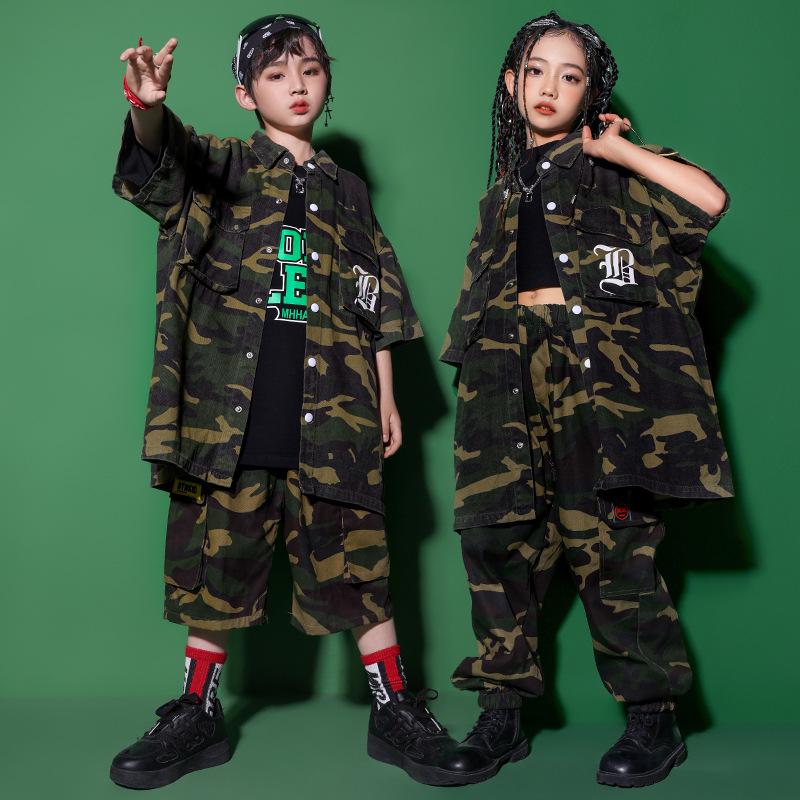 Girls' Japanese Street Style Jazz Dance & Hip-Hop Stage Costume
