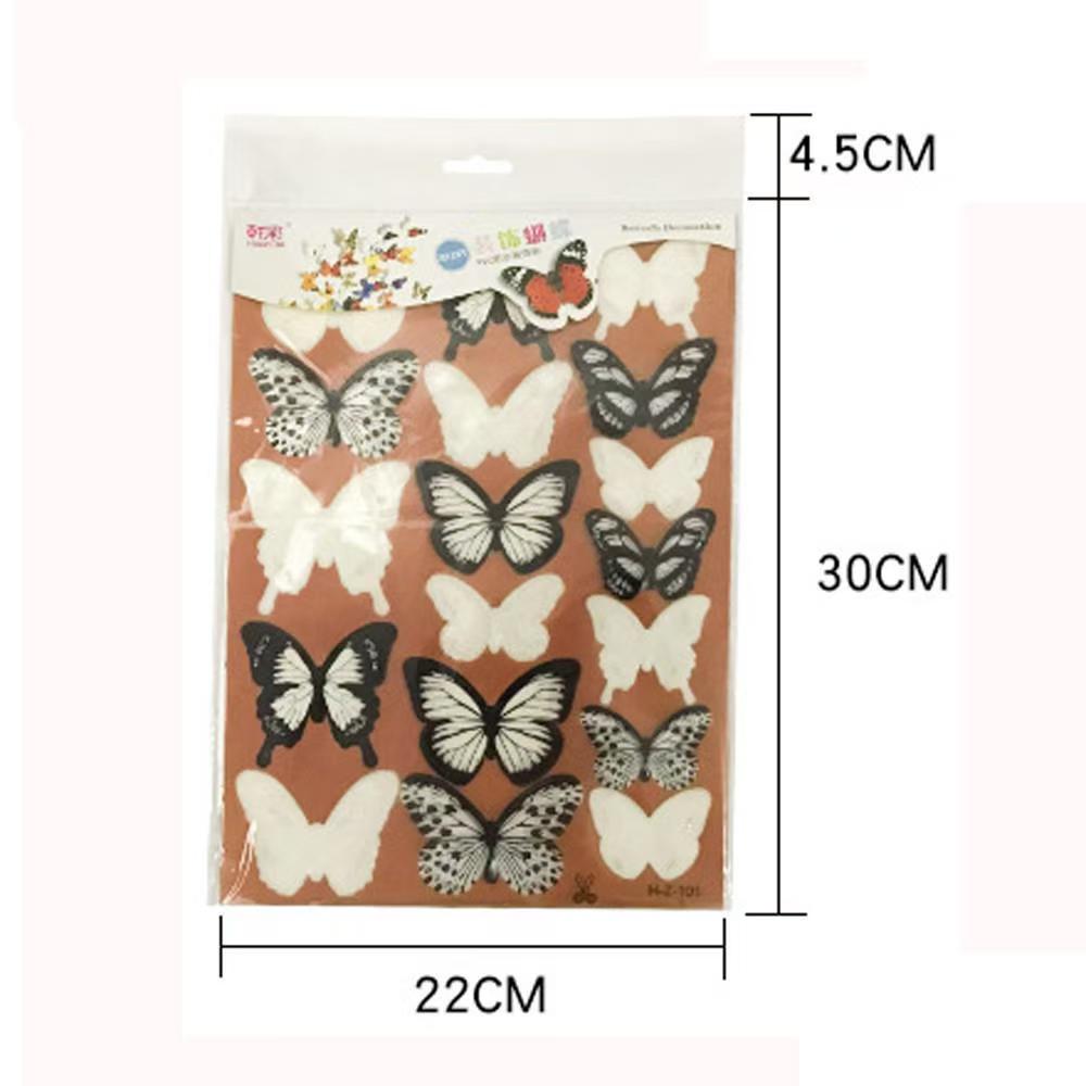 12PCS 3D Beautiful Butterfly Wall Sticker and Butterfly Wall Decor for Living Room Wall Decoration Wedding Gift