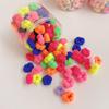 100 Pezzi/Scatola Mini Carini Fasce per Capelli da Bambina Colorati Elastici per Capelli per Bambini Scrunchies Elastici in Gomma per Accessori Capelli da Bambina