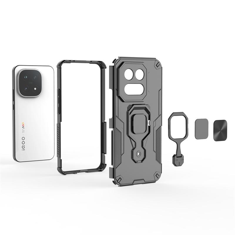 Phone Holder Case For Vivo iQOO 15 Case Heavy Armor Back Cover Vivo iQOO 15 Shockproof Phone Case For Vivo iQOO 15 Case 6.85inch