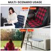 Adjustable Temperature USB Heated Chair Cushion Flannel 4-Zone Heating Pad Warm Seat Cover for Office Home Winter Accessories