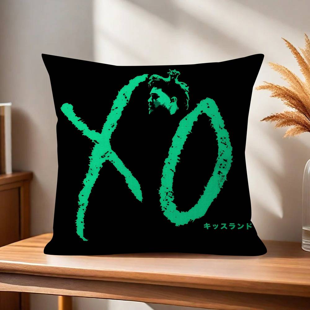 Rapper The Wweeknd X O album Pillow Cover for Bedroom Room and Living Room Sofa Decorative Cushion Cover