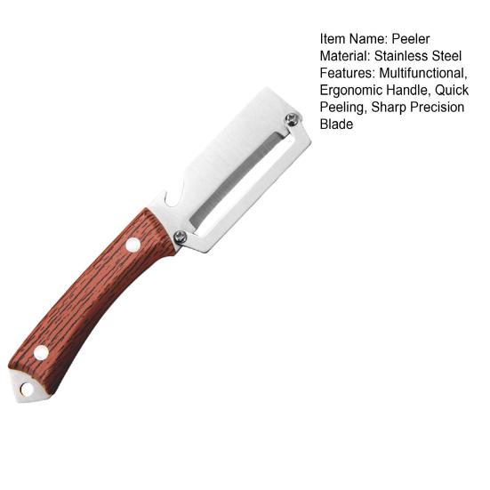 Vegetable Peeler with Ergonomic Handle Bottle Opener Food Prep Peeler for Veggie Fruit Carrot Orange Potato Kitchen Gadget
