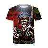 New Summer Tide Muscle Warrior  Men T-Shirts  Casual 3D Print Tees Hip Hop Personality  Short Sleeve  T-Shirts