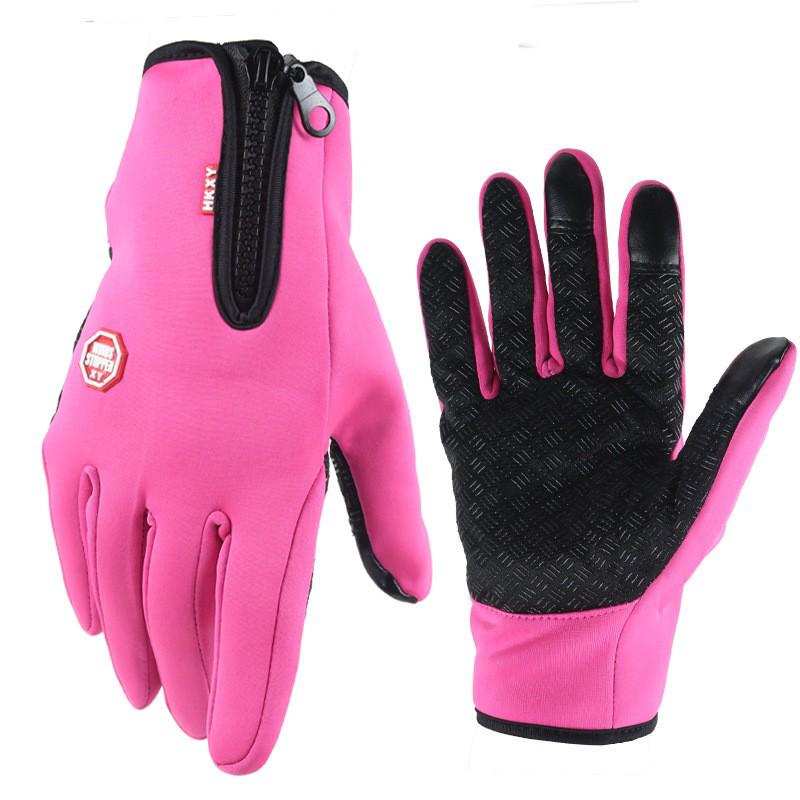 Waterproof Touchscreen Fleece Ski Gloves for Men & Women - Autumn/Winter Cycling Cold-Proof Style