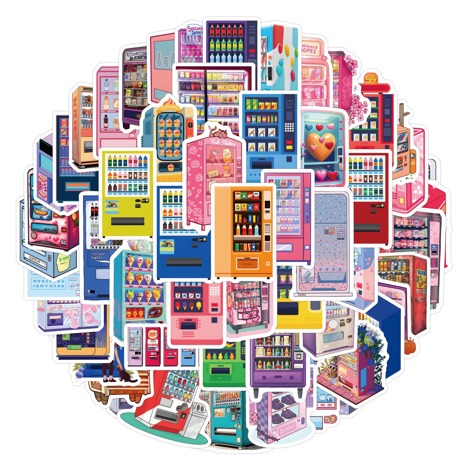 

60 Новых Дудл Наклеек для Торгового Автомата Декоративные Наклейки для Блокнота Чемодана Мультяшные Наклейки